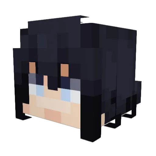 loudkidondiscord Minecraft avatar head, 3D render