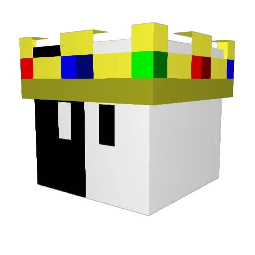 loudpacksss Minecraft avatar head, 3D render