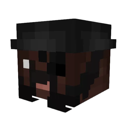 louglebruh Minecraft avatar head, 3D render