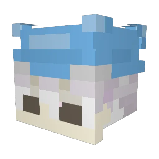 louiab99 Minecraft avatar head, 3D render
