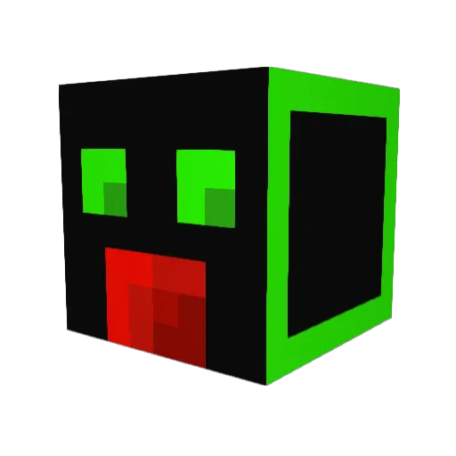 louie121 Minecraft avatar head, 3D render