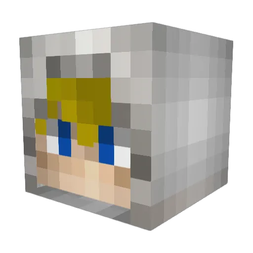 louis2071 Minecraft avatar head, 3D render