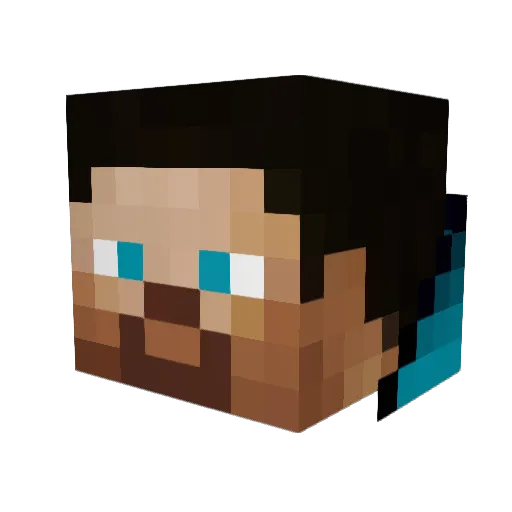 louis_darkwolf Minecraft avatar head, 3D render