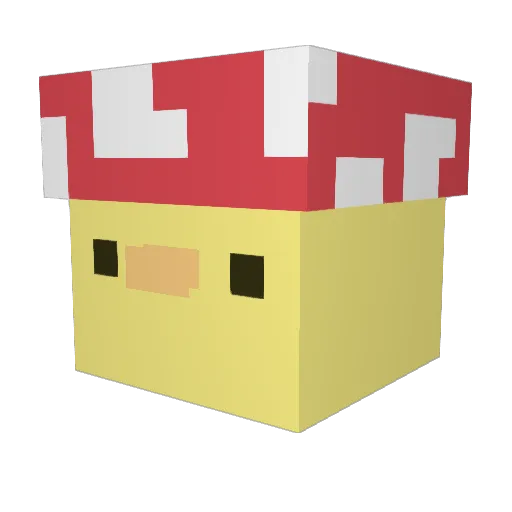 louisasf1 Minecraft avatar head, 3D render