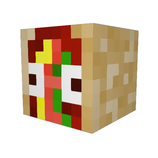 louisebebs Minecraft avatar head, 3D render