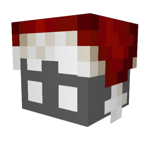 louishnx Minecraft avatar head, 3D render