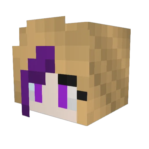 louisnowball Minecraft avatar head, 3D render