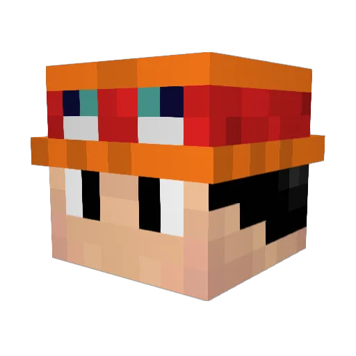 louisrhyno Minecraft avatar head, 3D render