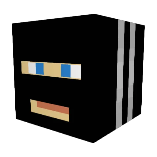 louivsan Minecraft avatar head, 3D render