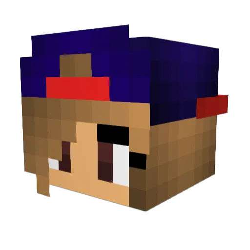 louize06 Minecraft avatar head, 3D render
