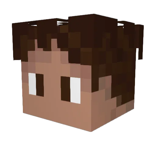 louizlar Minecraft avatar head, 3D render