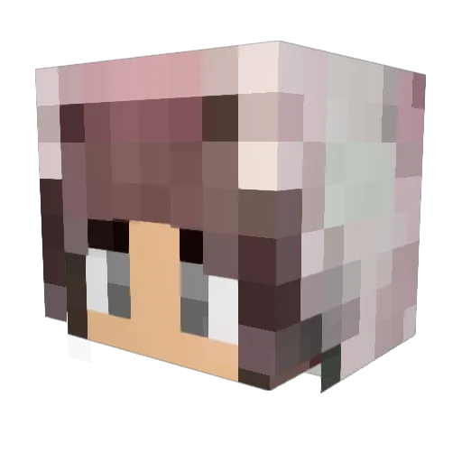 loulina72 Minecraft avatar head, 3D render