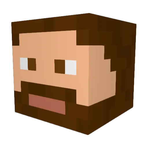 loulou513 Minecraft avatar head, 3D render