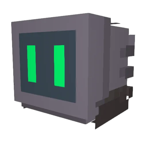 loulouscraft Minecraft avatar head, 3D render