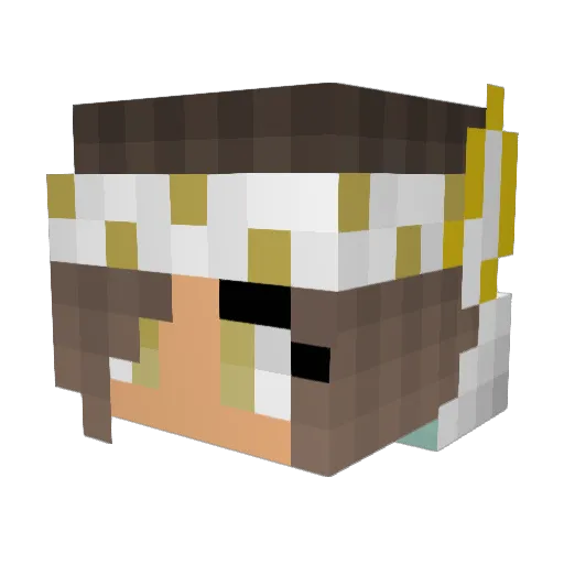 louloute14 Minecraft avatar head, 3D render