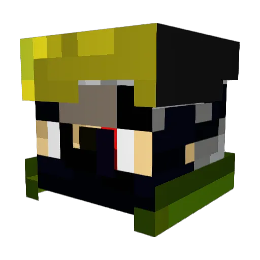 loulouthefool Minecraft avatar head, 3D render