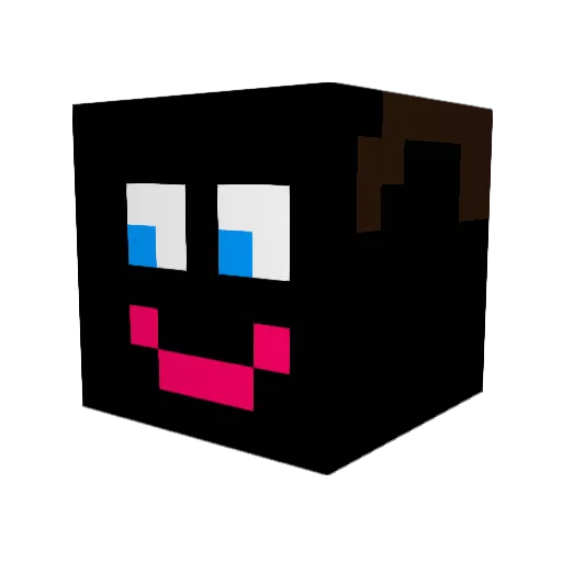 loungeact Minecraft avatar head, 3D render