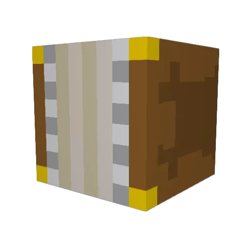 loup_or170 Minecraft avatar head, 3D render