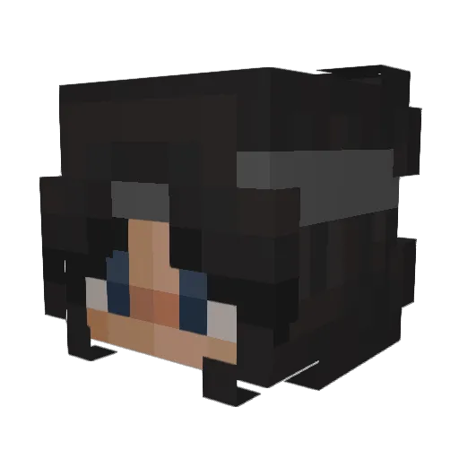 loupak21 Minecraft avatar head, 3D render