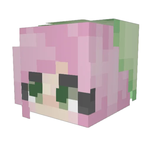 louper7 Minecraft avatar head, 3D render
