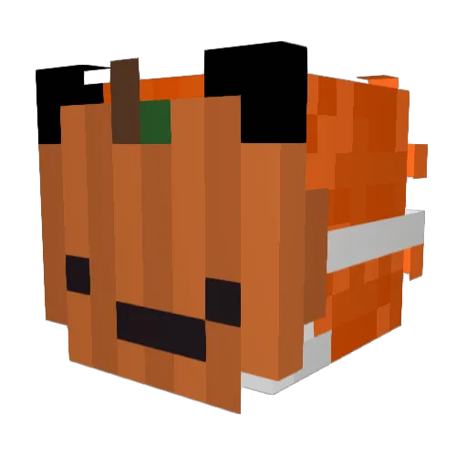 loupopo Minecraft avatar head, 3D render