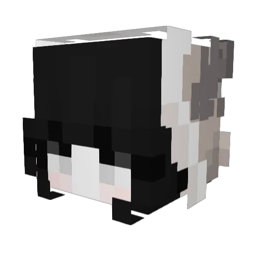 loutism Minecraft avatar head, 3D render