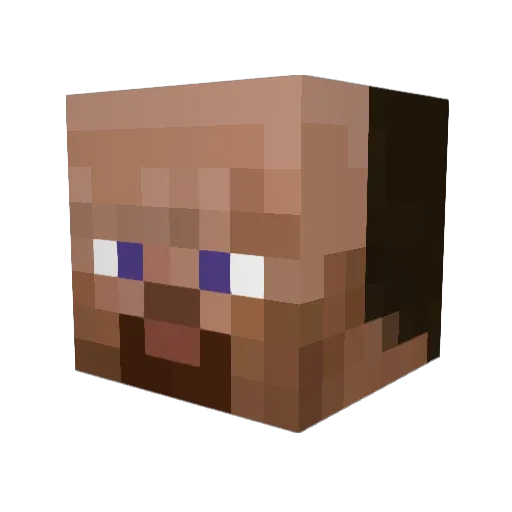 loutzzz Minecraft avatar head, 3D render