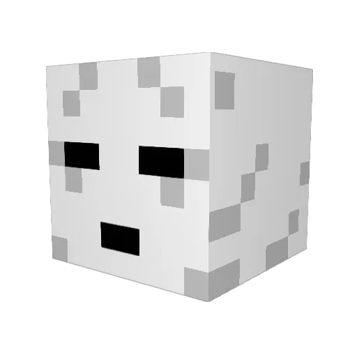louulou Minecraft avatar head, 3D render