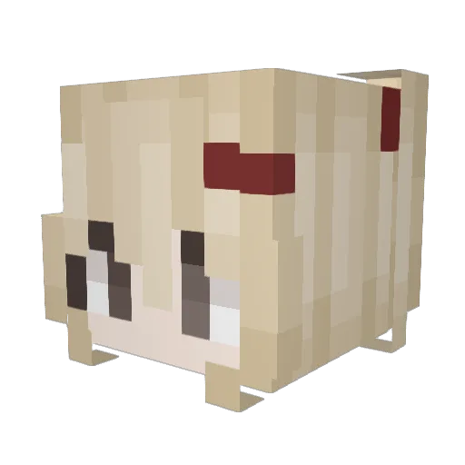 louvbbies Minecraft avatar head, 3D render
