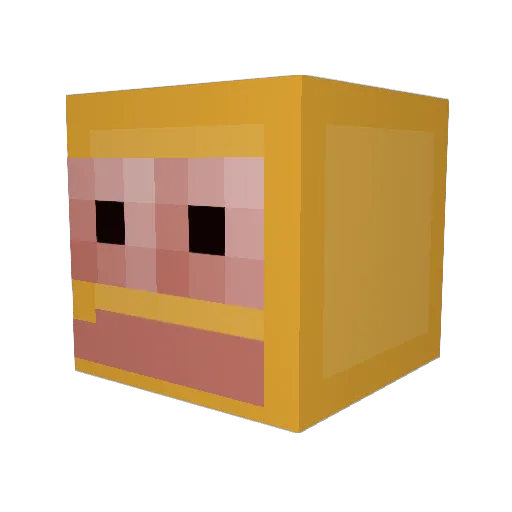 louwiree Minecraft avatar head, 3D render