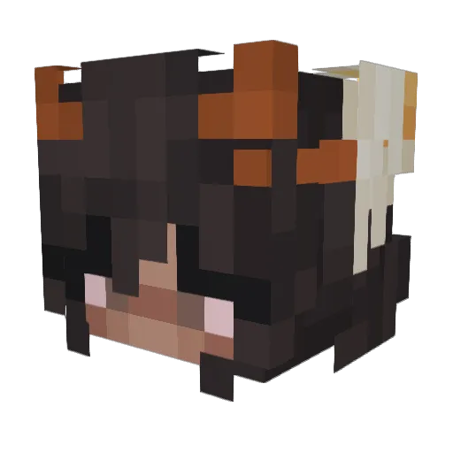 lovblu04 Minecraft avatar head, 3D render