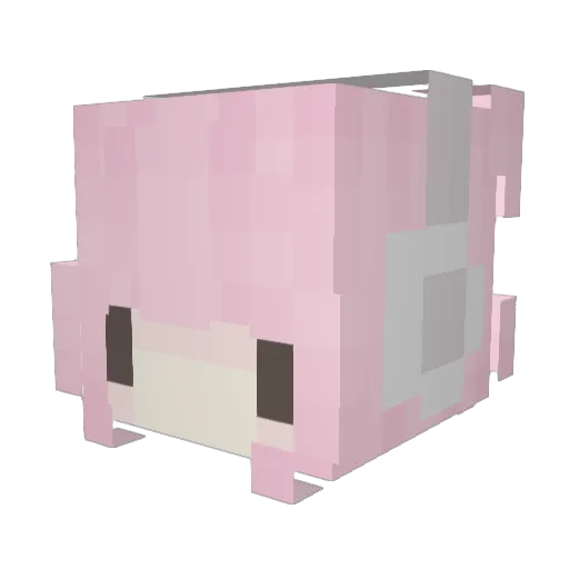 lovbugs Minecraft avatar head, 3D render