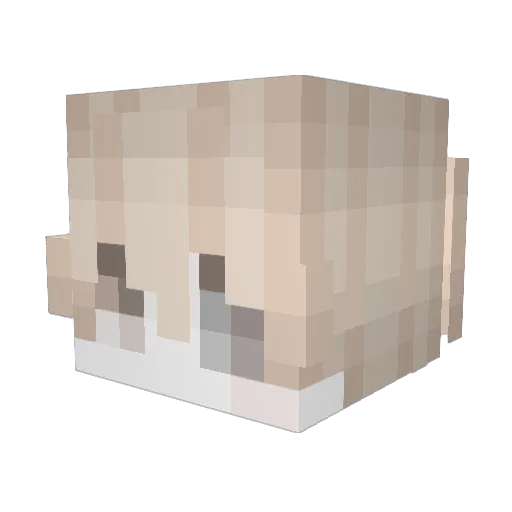 lovdeep Minecraft avatar head, 3D render