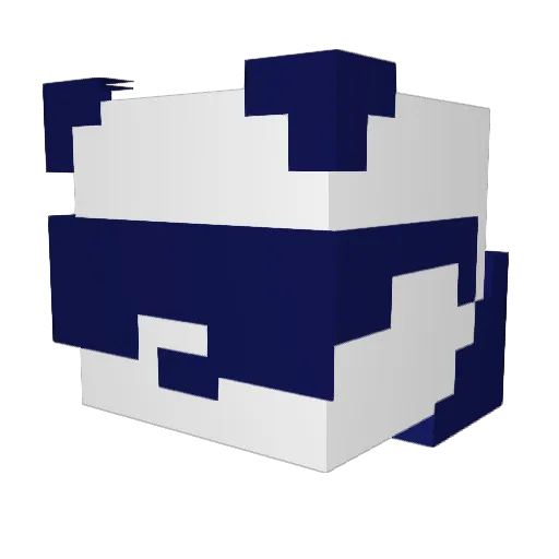 love2draw Minecraft avatar head, 3D render