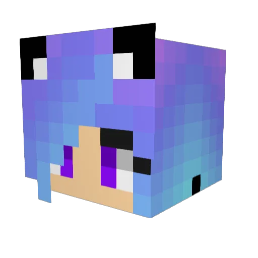 love95 Minecraft avatar head, 3D render