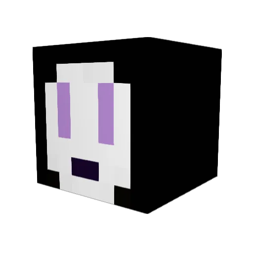 love9ld Minecraft avatar head, 3D render