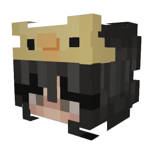 love_0111 Minecraft avatar head, 3D render
