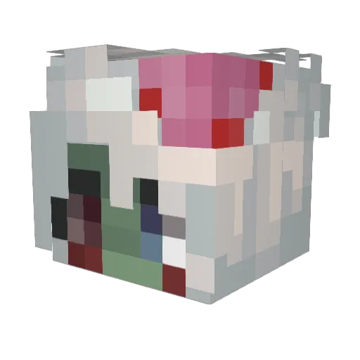 love____love Minecraft avatar head, 3D render