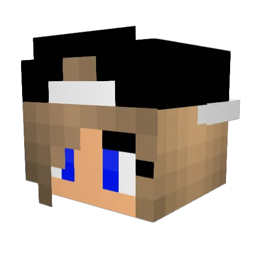 love_jemma Minecraft avatar head, 3D render