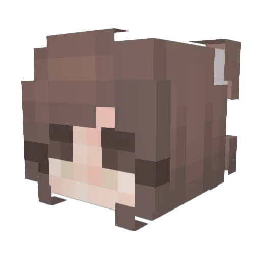 love_minrii Minecraft avatar head, 3D render