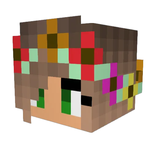 love_that_abbs Minecraft avatar head, 3D render