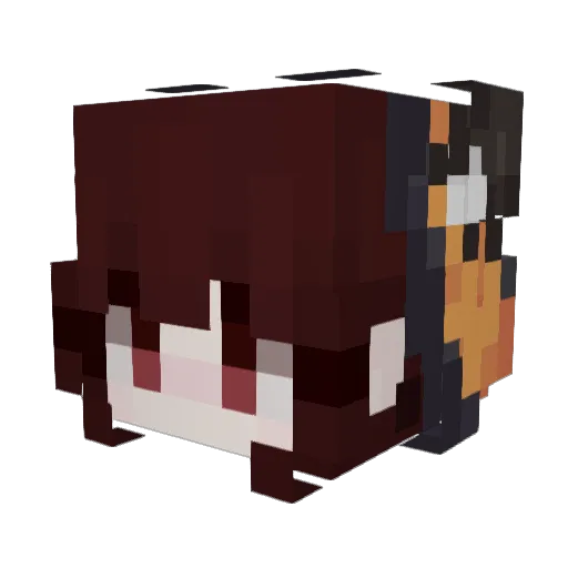 loveabigail Minecraft avatar head, 3D render