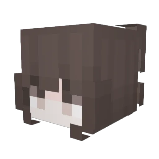 loveallie Minecraft avatar head, 3D render