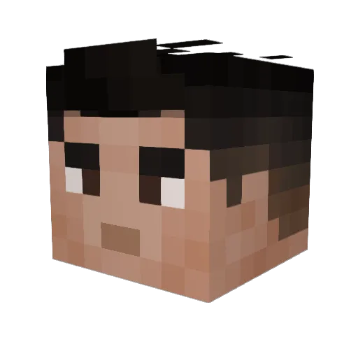 lovebeckh4m Minecraft avatar head, 3D render