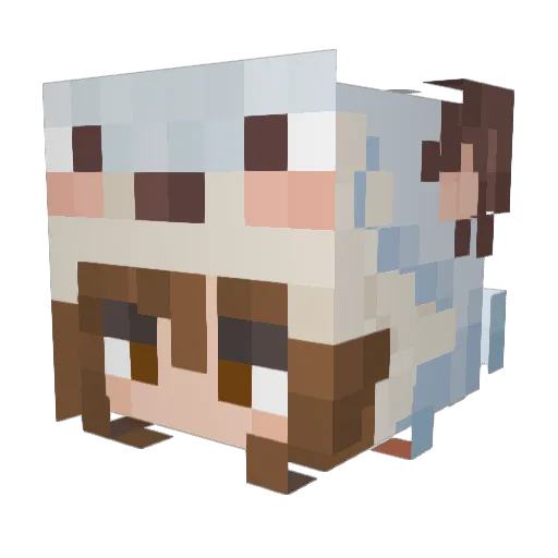 loveberry123 Minecraft avatar head, 3D render