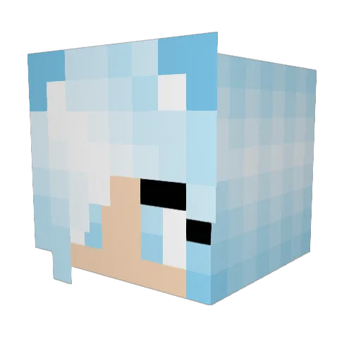 lovebug171 Minecraft avatar head, 3D render