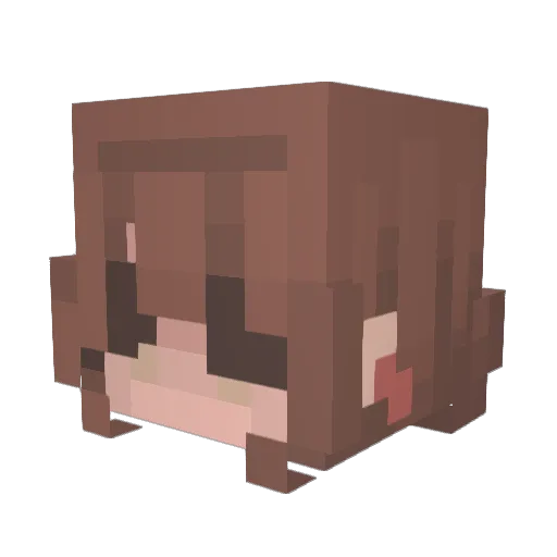 lovecows4 Minecraft avatar head, 3D render