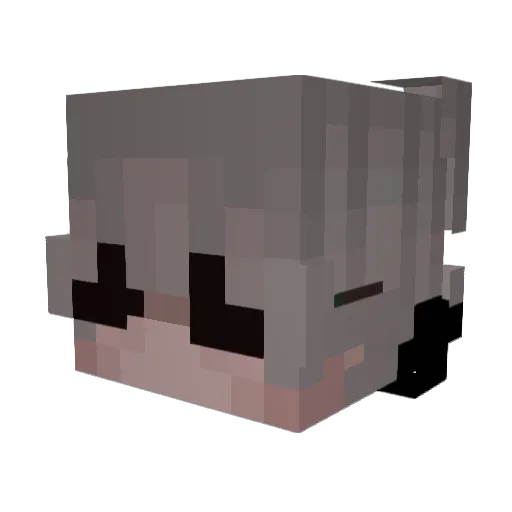 lovedeftones Minecraft avatar head, 3D render