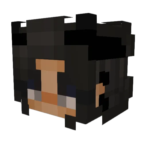lovedove10 Minecraft avatar head, 3D render