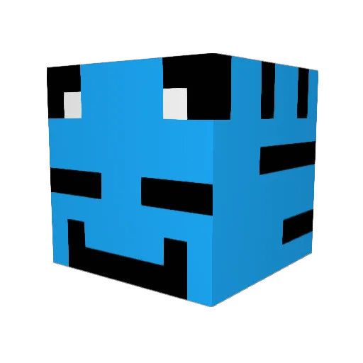 loveeturtle Minecraft avatar head, 3D render